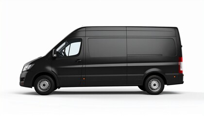 BLACK delivery van