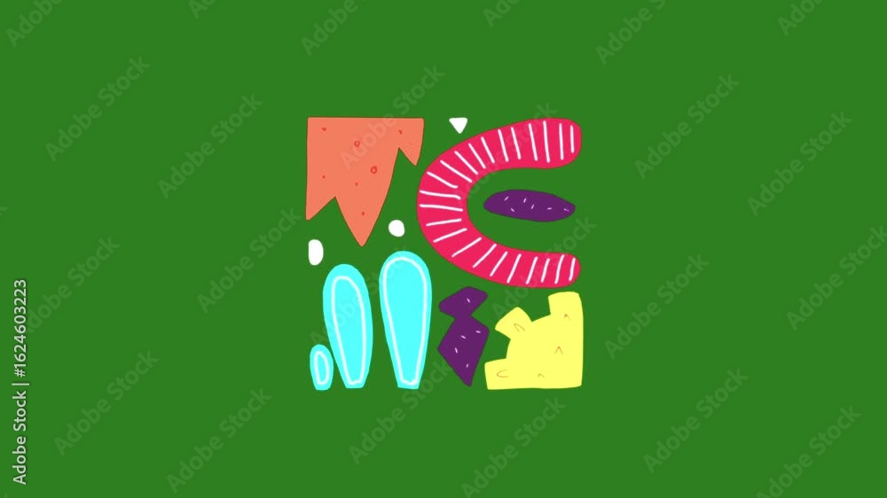 Fototapete processing loading abstract loop animation,motion,doodle,shape,transation,flash,splash,cycling,scrib