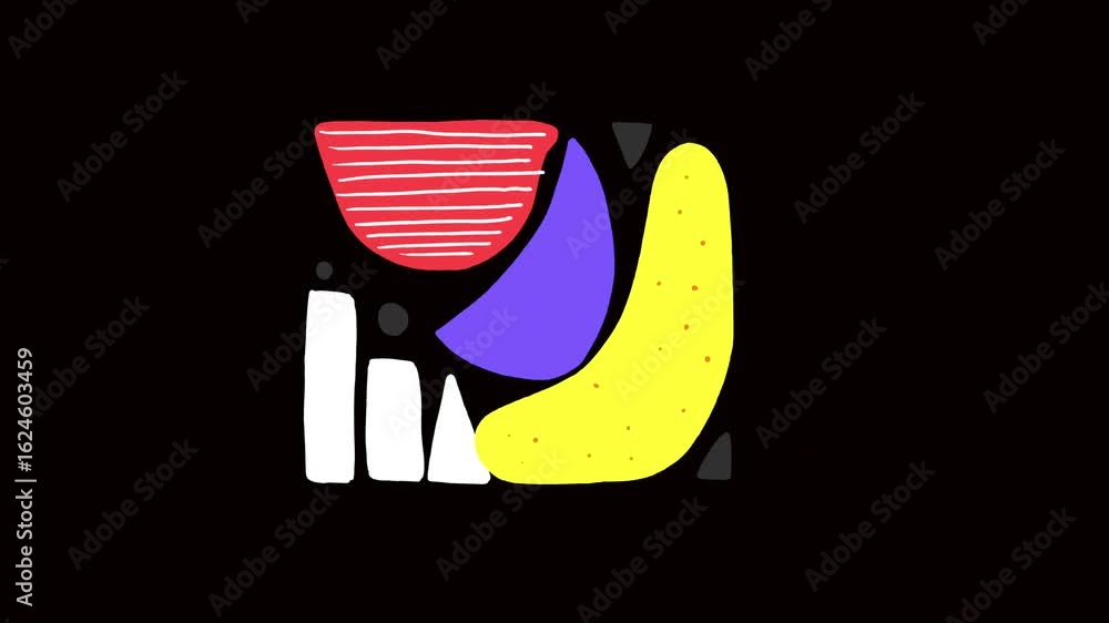 Fototapete processing loading abstract loop animation,motion,doodle,shape,transation,flash,splash,cycling,scrib