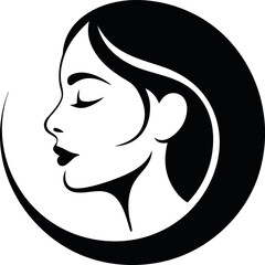 Women beauty logo symbol vector Art, Icons, and Graphics for Designers