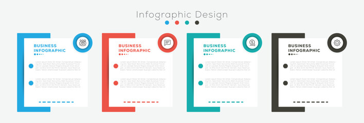 Set of infographic people elements for business. Vector illustration. Steps business data visualization timeline process infographic template design with icons.