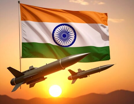 Indian flag logo on the Drone missiles 