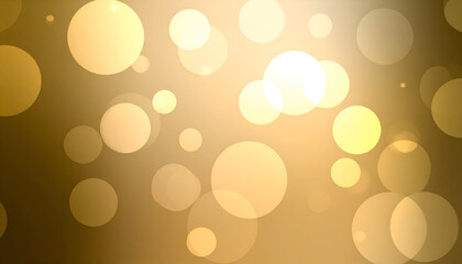 Warm Golden Glow: An Abstract Composition of Luminous Bokeh Circles