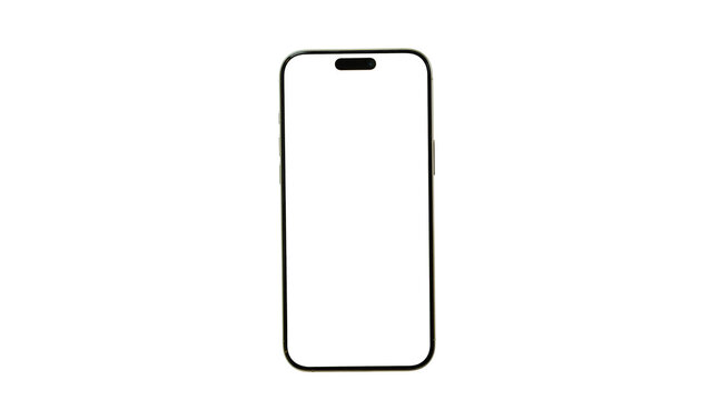 Smart phone mockup set blank isolated Transparent screen , PNG High quality Image device front view shadow Mobile phone app user experience UX or app UX	