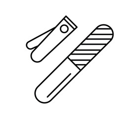 Minimal Beauty Clipper and File Icon Vector