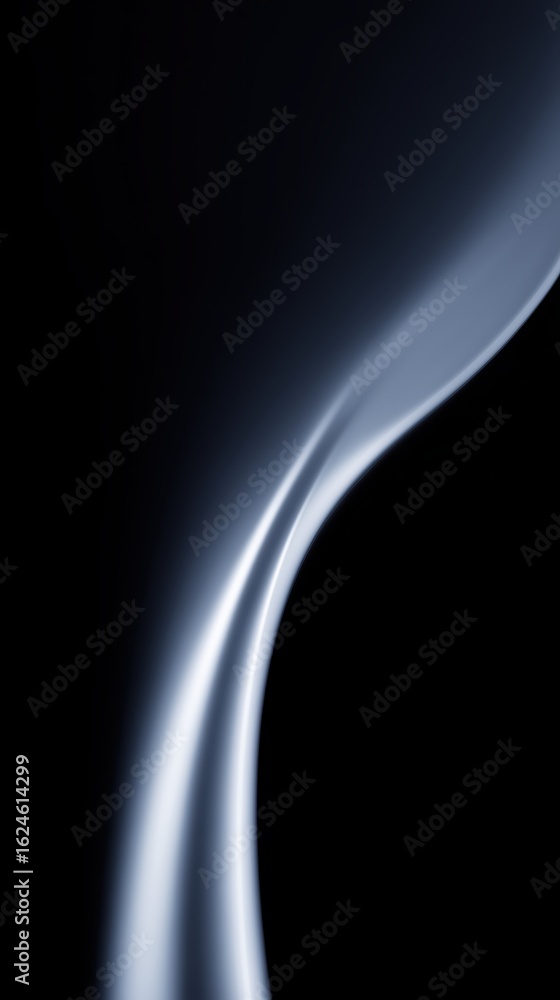 Poster abstract smooth curve of light against a dark background, creating a sense of motion and elegance, s