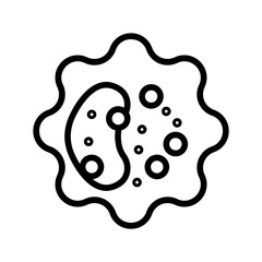 Virus cell icon