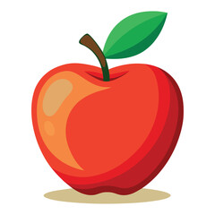 Apple Fruit Vector Illustration Icon