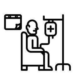 Chemotherapy schedule icon