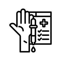 Blood test icon