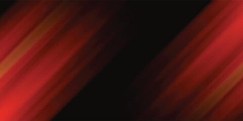Abstract red light trails in the dark background. vector ilustration.
