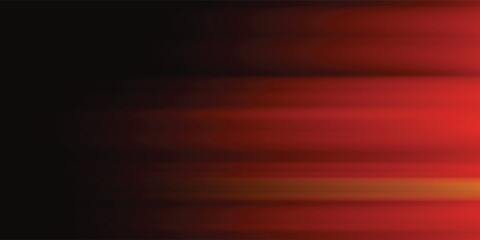 Abstract red light trails in the dark background. vector ilustration.