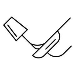 Feminine Manicure Vector Icon for Nail Styling