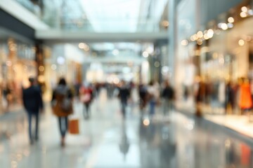 Blurred indoor shopping mall scene (2)