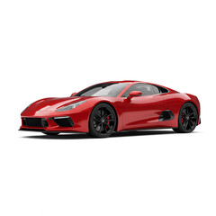 Fototapeta premium red sports car