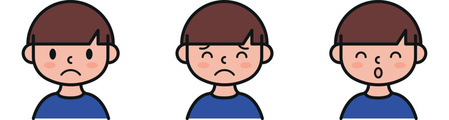 Get a lively collection of boy facial expressions vector illustration, perfect for adding personality to your designs. Ideal for websites, apps, and creative projects!