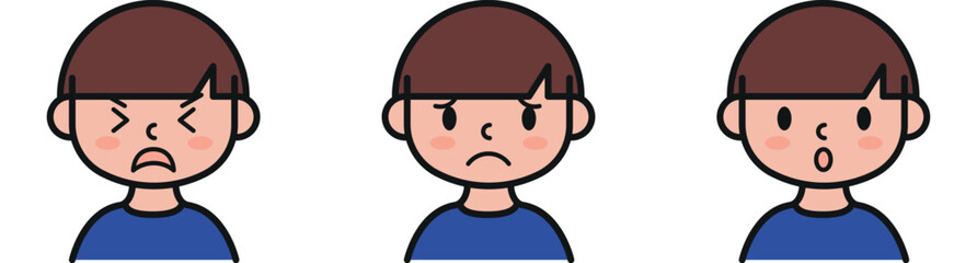 Get a lively collection of boy facial expressions vector illustration, perfect for adding personality to your designs. Ideal for websites, apps, and creative projects!