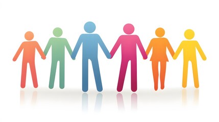 dynamic team collaboration on shared goals front view