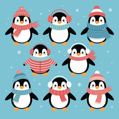 This festive seamless pattern features a cute cartoon snowman, perfect for your winter holiday and New Year's celebrations