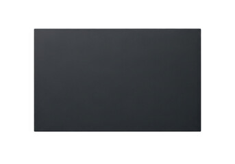 A dark charcoal grey solid surface with a subtle fine grain texture, distinct and isolated, centered on a transparent plain background, top-down view with even studio lighting,