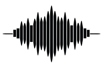 soundwave graph vector icon silhouette