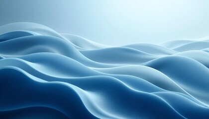 Fototapeta premium Subtle blue-grey waves flow seamlessly across an abstract background, elegant, print