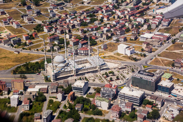Aerial view of Suleymaniye Mosque in Istanbul