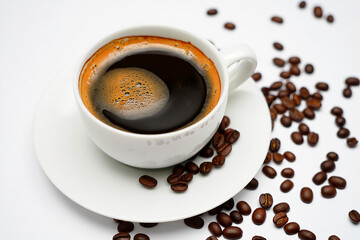 Obraz premium Freshly Brewed Morning Coffee-A Perfect Start