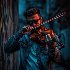 a person playing an instrument