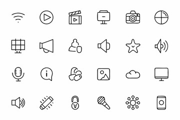 A minimalist bundle focused on storytelling and voice through refined line illustrations. Ideal for podcast covers, content branding, and social campaigns.