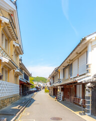 Sloped Traditional Street in Uchiko, Japan