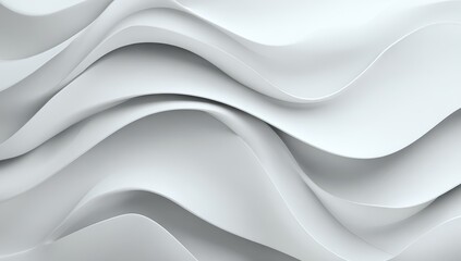 Abstract white wavy folds (3)