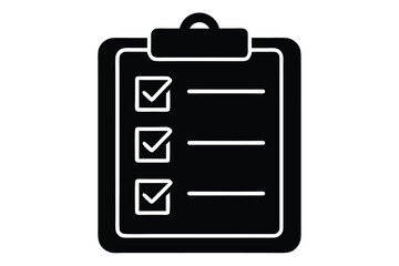 audit checklist icon vector icon silhouette