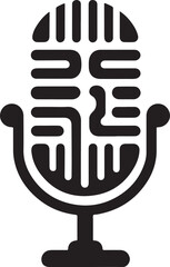 Retro Microphone Vector Icon