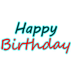 Fototapeta premium Celebrate a special someone's birthday with this cheerful and festive greeting for cards and invitations