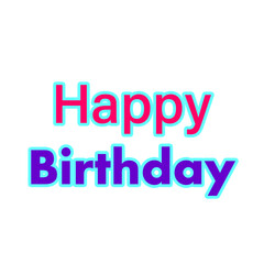 Celebrate with vibrant Happy Birthday wishes in a colorful, fun design that's perfect for greeting cards