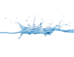 Water splash with transparent background