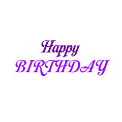 Send heartfelt birthday wishes with this vibrant purple greeting for cards and invitations