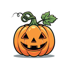 halloween pumpkin isolated on white