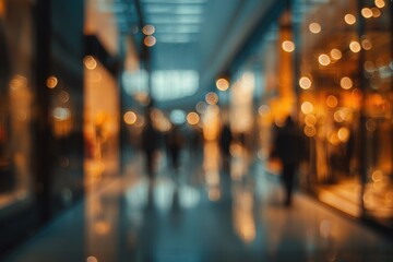 Blurred indoor shopping mall scene (2)