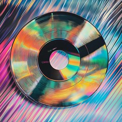 photo of a colorful cd