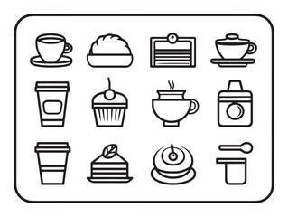 Decorative Tray Minimalist 2D Line Art Design Two