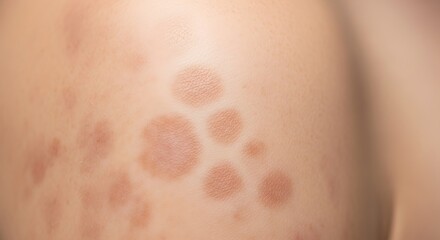 Fototapeta premium Macro Shot of Tinea Versicolor Lesion Pattern