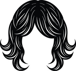 hair foil on white background.eps