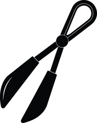ice tongs on white background.eps