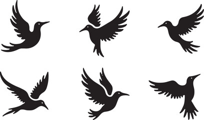 Flying Bird Silhouette Bundle