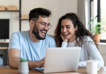 Obraz premium Collaborative Work Session in a Cozy Home Office Engaging Teamwork in a Casual Environment