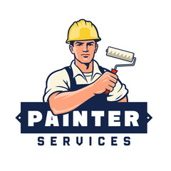 Workman Paint Service vector emblem 