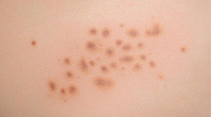 Fototapeta premium Tinea Versicolor Lesion Pattern