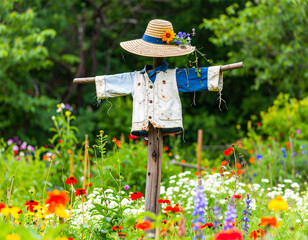 scarecrow in the garden